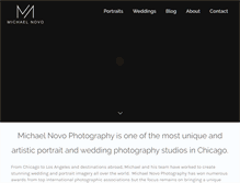 Tablet Screenshot of michaelnovophotography.com